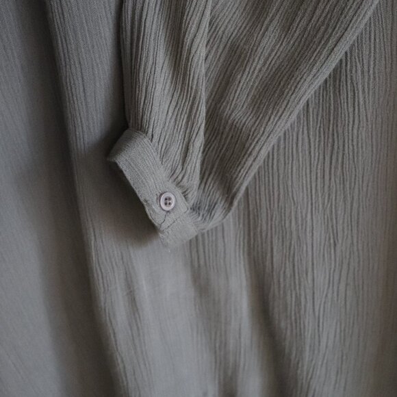 Kaffe Womens Grey Sz 36/6 Tunic Long Sleeve Flowy Lightweight Sheer Pullover Top - Picture 7 of 10